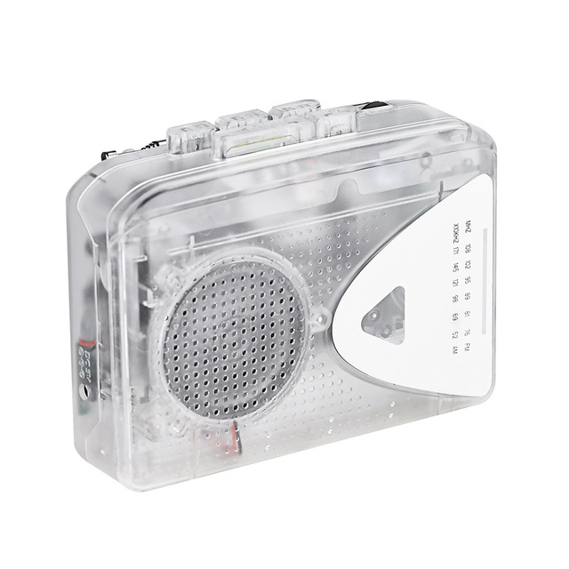 Portable Tape Player Music Audio Converter FM AM Radio Via Wired Headphone Speaker Unit With FM AM Radio Function