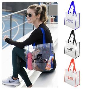 Bolsas Transparentes de Plástico Grandes con Logotipo Personalizado, Bolsas Transparentes Aprobadas para Estadios con Asas para el Trabajo y Deportes - Product Image 2
