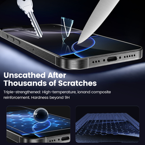 Небьющаяся защитная пленка для телефона, полное покрытие, антишпионская, 360° конфиденциальность, 9H закаленное стекло, защита экрана для <span class=keywords><strong>iPhone</strong></span> - Product Image 3