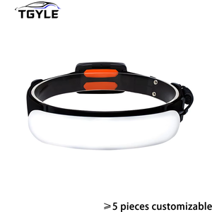 Lampe frontale COB étanche 5000 mAh, phare LED orientable à 90 degrés, lampe torche portable rechargeable pour la pêche en extérieur et casque <span class=keywords><strong>de</strong></span> chantier - Product Image 1