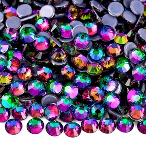Strass en verre cristal de haute qualité OLeeya, colle allemande thermocollante, strass AB Hotfix en vrac pour la décoration de tissus et de vêtements - Product Image 4