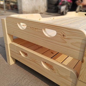<span class=keywords><strong>Lit</strong></span> de sieste en bois massif pour la maternelle, <span class=keywords><strong>lit</strong></span> carré épaissi pour les soins de l'après-midi. - Product Image 3
