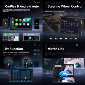 Radio para Auto Podofo de 7'' con Android, 8 Núcleos, 4+64GB, CarPlay Inalámbrico, Módem 4G, Android Auto, WiFi, GPS, Logística Eficiente - Product Image 2