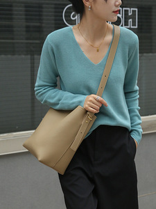 Nuova borsa a tracolla in pelle di vacchetta da donna Casual con chiusura aperta di nicchia Design foderato in pelle alla moda <span class=keywords><strong>tutto</strong></span> con stampa a tracolla - Product Image 5