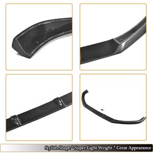 Kit carrosserie pour <span class=keywords><strong>Audi</strong></span> A4 S4 B9 2017 2018 2019, lèvre avant en fibre de carbone véritable, spoiler de pare-chocs, séparateur - Product Image 3