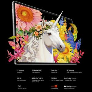 Tablette d'apprentissage IA Lenovo Xiaoxin Pad Pro GT13 WiFi, taux de rafraîchissement 144 Hz, Android 16, Snapdragon 8 Elite pour tablette <span class=keywords><strong>PC</strong></span> Lenovo - Product Image 3