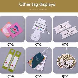 Étiquettes suspendues en PVC transparent avec logo personnalisé, étiquettes de vêtements, étiquettes de luxe, ensemble d'étiquettes suspendues avec cordon et épingle, étiquettes de vêtements en papier - Product Image 4