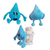 Peluche Mascotte Goutte d'Eau Bleue Ultra Douce, Jouets en Peluche en Gros, Fabricant de Peluches Personnalisées, Cadeaux en Peluche pour Enfants