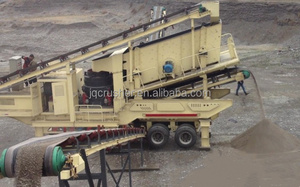 מתקן נייד מסוג גלגל עם מגרסת חרוטים לצמיגים, לריסוק סלעים קשים, גרניט, פסולת בניין. - Product Image 6