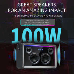 Sistema de Karaoke Portátil SKD, Altavoz Bluetooth para Exteriores con Karaoke Inalámbrico, Luz RGB, Micrófono Dual - Product Image 4