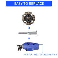 Pistolet à clous électrique AC XINYI 7116F en alliage d'aluminium et fer, agrafeuse DIY 220V, capacité 167 clous, garantie 3 ans