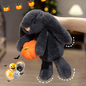 Peluche di Halloween Orsetto Zucca Vampiro Melanzana con Mantello, Bambola di Peluche <span class=keywords><strong>Mr</strong></span>. Melanzana per Feste e Regali, Vendita all'Ingrosso - Product Image 4