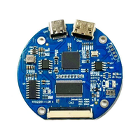 Écran LCD TFT circulaire de 2,8 pouces, interface RGB, 480*480, prend en charge l'écran tactile capacitif avec kit de carte de commande HD-MI