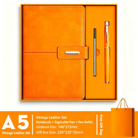 Coffret Cadeau Luxe Carnet et Stylo Personnalisable avec Logo – Journal Créatif Culturel pour Récompense d'Employés d'Entreprise et Ensembles de Carnets pour Clients