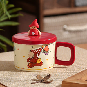 Taza de Cerámica Creativa con Diseño de Chica Mágica de Dibujos Animados, Linda y Distintiva, con Resistencia a Altas Temperaturas, Tapa y Cubierta <span class=keywords><strong>para</strong></span> Uso en la Oficina - Product Image 6