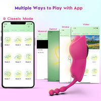 Nouveauté Livraison Gratuite Vibromasseur Papillon Rose pour Femme, Jouet Sexuel Portable à Porter, Vibromasseur Point G pour Femme