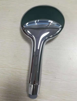 Douche à main écologique 3 fonctions avec plaque de fixation amovible, régulateur de débit à 3 niveaux, entièrement chromée