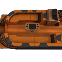 Bateau de pêche et de sports nautiques en aluminium de luxe de 8.2m avec quai flottant Bateaux à passagers