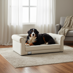 Cama Rectangular Elegante para Mascotas DB XL, Sofá Duradero de Pana para Perros Medianos y Grandes, Cómodo y Moderno - Product Image 2