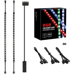 Bộ Dây Đèn <span class=keywords><strong>Led</strong></span> Màu Ma Thuật Địa Chỉ Bộ Dây Đèn <span class=keywords><strong>Led</strong></span> 3 Chấu <span class=keywords><strong>RGB</strong></span> DC5V 60Leds Nam Châm Cho Máy Tính - Product Image 2