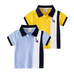 Wholesale 2026 Summer Kids T-Shirts Polo Shirts Boys Aged 3 Casual Style <b>Animal</b> <b>Pattern</b> Polyester/Cotton 180g <b>Knitted</b> Fabric - Product Image 2