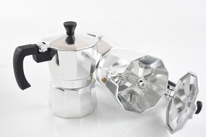 <span class=keywords><strong>Cafetera</strong></span> de café Espresso italiana de colores metálicos con <span class=keywords><strong>mango</strong></span> de plástico - Product Image 2