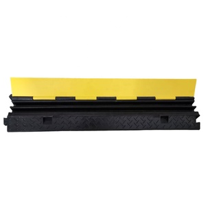 Protège-câbles de haute qualité pour extérieur, <span class=keywords><strong>2</strong></span> canaux, en <span class=keywords><strong>caoutchouc</strong></span>, pour la sécurité routière, couvre-câbles et cordons - Product Image 4
