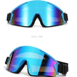 Ski Goggles Anti Fog Single Layer PVC <b>Large</b> <b>Frame</b> Windproof Sandproof Outdoor Mountaineering Cycling Glasses Adult - Product Image 1