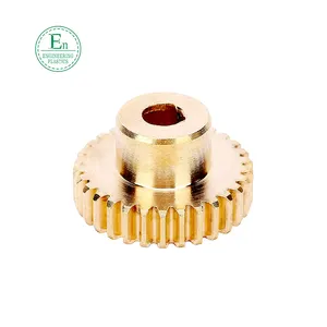 Precision Custom Machining Cnc Turning Parts Stainless Steel Copper Brass Plastic Bevel Gear Pinion Spur Gear