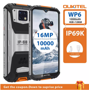 <span class=keywords><strong>Oukitel</strong></span> <span class=keywords><strong>WP6</strong></span> 10000mAh 6.3 ''FHD + IP68โทรศัพท์มือถือกันน้ำ4GB + 128GB OCTA Core 16MP กล้องสมาร์ทโฟนสามตัวที่ทนทาน - Product Image 3