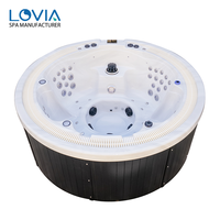 Bain à remous chauffé, spa de massage, jacuzzi pas cher, hydromassage, baignoire ronde, jacuzzi pour 5 personnes, baignoires et spas Balboa