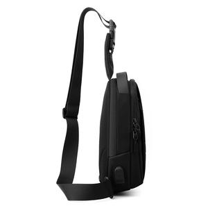WePower Bolso de pecho para hombre, tela Oxford, gran capacidad, resistente al agua, bandolera para uso diario, color sólido - Product Image 4