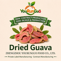 OEM Bulk Gebakken Guava Plakjes Roze Zoete Tropische Fruit Snack Natuurlijk Zonder Kunststoffen Gezond 10kg