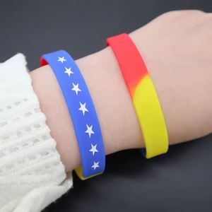 Bracelets en silicone personnalisables avec drapeau national – États-Unis, Italie, Turquie – Bracelets d'amitié sportifs en caoutchouc – Vente en gros - Product Image 5