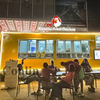 Remorque de 23 pieds avec four et évier Support à pizza portable Concession de cuisine Traiteur Bbq Pizza Trailer