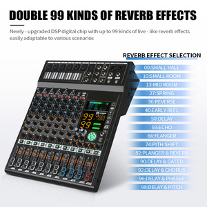 Professional 16-Channel Digital Audio Mixer Dual 99 DSP Effects USB BT <strong>DJ</strong> Console Live Sound Performance Metal Material - Product Image 6