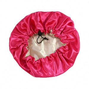 Bonnet pour enfants en satin naturel réglable pour bébé, double couche, idéal pour dormir la nuit - Product Image 4