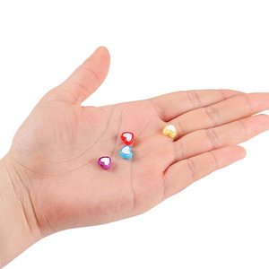 Colorful Heart Shaped Beads For DIY Jewelry Making <b>Couple</b> <b>Bracelets</b> Necklaces Pendants 50Pcs Valentine'S Day Accessories - Product Image 5