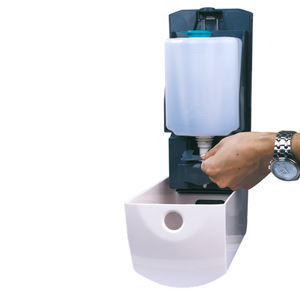 Montado en la pared ABS plástico blanco gris 1000mL espuma eléctrico automático dispensador <span class=keywords><strong>de</strong></span> jabón líquido Sensor inteligente baño táctil - Product Image 4