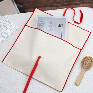 Sac enveloppe en coton sergé de luxe avec logo personnalisé, sac en toile de coton avec impression de logo, broderie, pochette en mousseline, sac cadeau pour vêtements, chaussures, emballage, sac anti-poussière - Product Image 4