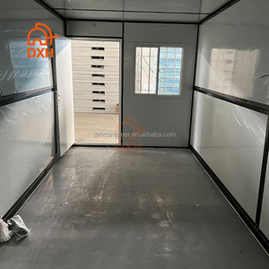 Personnalisé <span class=keywords><strong>Pas</strong></span> <span class=keywords><strong>Cher</strong></span> Prix De Gros Conteneur Maisons Dortoir Pliable Vie Ferme Bureau Réfugiés Mobile 20ft Maison Préfabriquée - Product Image 6