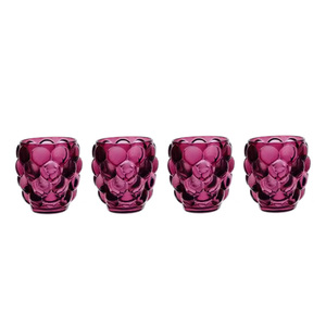 HBC Grape Shape Colorful Fancy Unique Glass Candle Container Brush <strong>Holder</strong> and <strong>Tea</strong> <strong>Light</strong> Jar for Decoration - Product Image 3