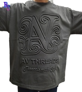 <span class=keywords><strong>T</strong></span>-<span class=keywords><strong>Shirt</strong></span> Personalizzate con Logo in Rilievo 100% Cotone <span class=keywords><strong>Stampa</strong></span> 3D a Rilievo Streetwear Unisex Pesante <span class=keywords><strong>T</strong></span>-<span class=keywords><strong>Shirt</strong></span> Personalizzata con Logo in Rilievo 3D - Product Image 2