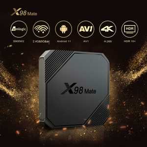 X98mate Eny 4K <span class=keywords><strong>Android</strong></span> 11 <span class=keywords><strong>Android</strong></span> Set Top <span class=keywords><strong>Box</strong></span> <span class=keywords><strong>TV</strong></span> kép Wi-Fi Amlogic s905w2 2GB 16GB <span class=keywords><strong>TV</strong></span> thông minh hộp - Product Image 2
