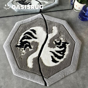 Alfombra de Fieltro Hecha a Mano con Diseño del Zodiaco de <span class=keywords><strong>Jackie</strong></span> <span class=keywords><strong>Chan</strong></span>, Regalo Creativo, Recuerdo de la Infancia, Alfombra Universal para las Cuatro Estaciones - Product Image 3