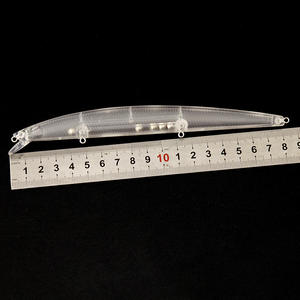 NOUVEAU OEM 18,2 cm 19 g Blancs de leurres Minnow non peints, corps de <span class=keywords><strong>leurre</strong></span> Minnow flottant, grelots, <span class=keywords><strong>leurre</strong></span> dur artificiel pour la pêche, leurres DIY - Product Image 4