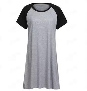 Abiti Premaman in Bambù OEM, Vestito per Donne in <span class=keywords><strong>Gravidanza</strong></span>, Abito per Allattamento, Camicia da Notte per Allattamento, <span class=keywords><strong>Pigiama</strong></span> Premaman - Product Image 5