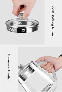 Factory Electric Glass <b>Kettle</b> SS304 1.8L Multi-Function Automatic Shut-off Boil-Dry Protection Keep Warm Household Use - Product Image 2