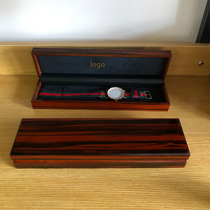 Factory Direct Custom Wooden Long Watch <b>Box</b> Strap <b>Box</b> Pen <b>Box</b> with Logo Customization, Luxury Wooden <b>Gift</b> <b>Box</b> for Men & Women - Product Image 3