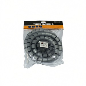 Guaina per cavi 28X1,5m grigia flessibile per gestione cavi 6 pezzi - Product Image 2